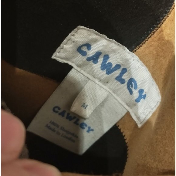 NWT Cawley Studio 'Ella' Patchwork checked checkerboard checker Shearling Vest - Picture 10 of 10